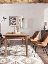 Barker and Stonehouse Brockwell Dining Chair in Khaki, Faux Leather - thumbnail 2