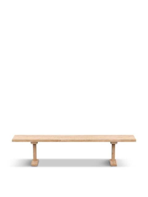 Heal's Lisbon Bench White Oak Straight Edge in Brown, Size 200x35x45