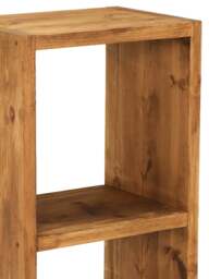 Barker and Stonehouse Covington Two Section Reclaimed Wood Cube in Polished Brown - thumbnail 3