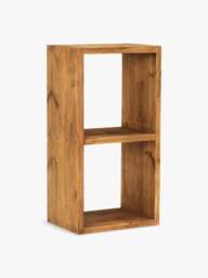 Barker and Stonehouse Covington Two Section Reclaimed Wood Cube in Polished Brown - thumbnail 1