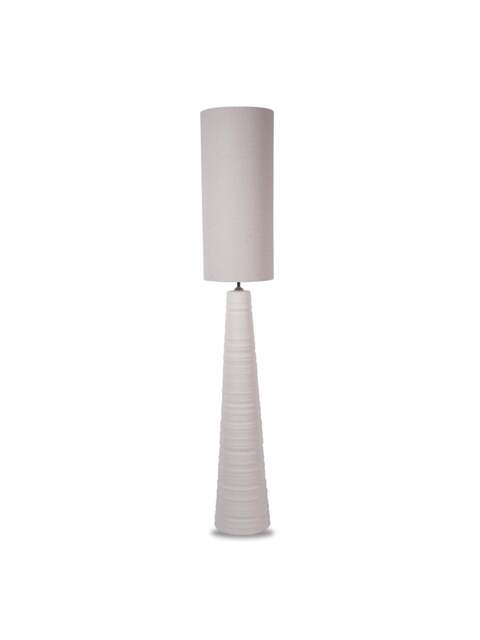 Libra Interiors Tivoli Tall Ceramic Floor Lamp in White - image 1