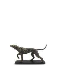 Libra Interiors Hunter Dog Sculpture in Bronze, Size 25x50x10 - thumbnail 1