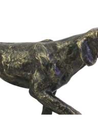 Libra Interiors Hunter Dog Sculpture in Bronze, Size 25x50x10 - thumbnail 2