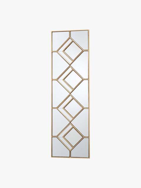 Dar Lighting Kipton Rectangle Decorative Mirror in Gold Leaf - image 1