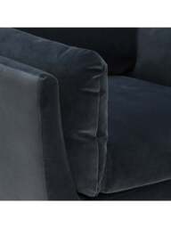 Barker and Stonehouse Boone Velvet Armchair in Grey - thumbnail 4