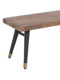 Barker and Stonehouse Modi Reclaimed Wood Dining Bench in Brown, Size 160cm - thumbnail 3