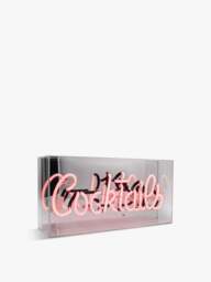 Locomocean Acrylic Box Neon Cocktails in Pink, Acrylic/Glass - thumbnail 1