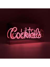 Locomocean Acrylic Box Neon Cocktails in Pink, Acrylic/Glass - thumbnail 3