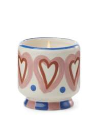 Designworks Rosewood Vanilla Hearts Ceramic Candle - thumbnail 1