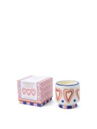 Designworks Rosewood Vanilla Hearts Ceramic Candle - thumbnail 2