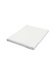 Bedeck of Belfast Fine Linens 400 Thread Count Sateen Plain Dye Fitted Sheet in White, Cotton, Size King