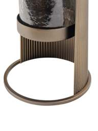 Libra Interiors Belvedere Aged Gold Table Hurricane Brown - thumbnail 4