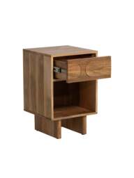 Barker and Stonehouse Zuberi Mango Wood Bedside Table in Neutral - thumbnail 3