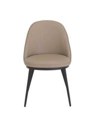 Barker and Stonehouse Quebec Dining Chair in Taupe, Faux Leather - thumbnail 2