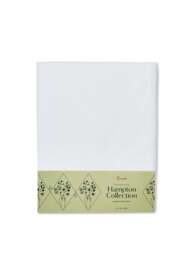 Fenwick at Home Hampton Fitted Sheet in White, Cotton, Size Superking