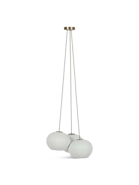 Heal's Sea Urchin Porcelain 3 Light Pendant in White - image 1
