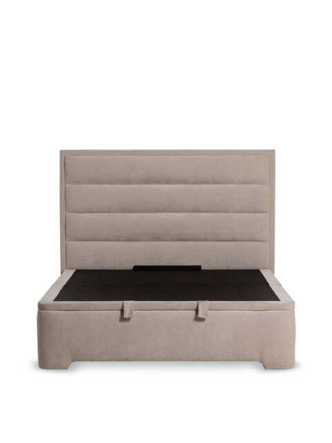 Barker and Stonehouse Rothbury Fabric Double Ottoman Bed Frame in Neutral - image 1
