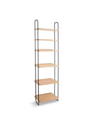 Heal's Brunel Lean To Narrow Shelves Oak in Brown, Size 50x35x175