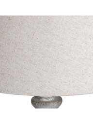 Hill Interiors Aegina Table Lamp, Linen, Size 40cm - thumbnail 3