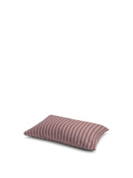 Piglet in Bed Plum Wine Amberley Stripe Linen/Cotton Blend Pillowcases - Size Standard Purple - thumbnail 2
