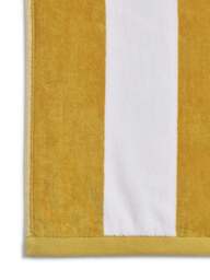 Christy Cabana Stripe Towel Yellow in Ochre, Cotton - thumbnail 4