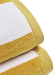 Christy Cabana Stripe Towel Yellow in Ochre, Cotton - thumbnail 2