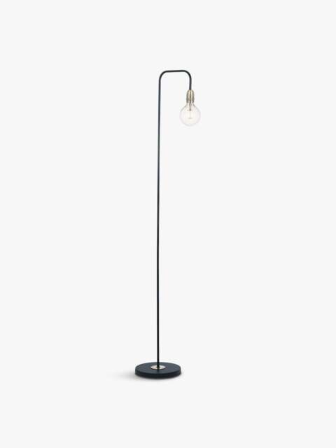 Dar Lighting Keifer Floor Lamp in Black, Satin