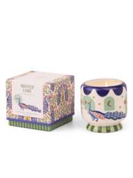 Designworks Inc A Dopo Peacock Ceramic Candle in Green - thumbnail 3