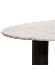 Barker and Stonehouse Nord Marble Effect Coffee Table in White - thumbnail 3