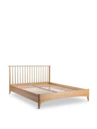 Heal's Blythe King Size Bed in Brown, Size 161x210x95