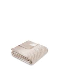 IBENA Glasgow Blanket in Beige, Cotton