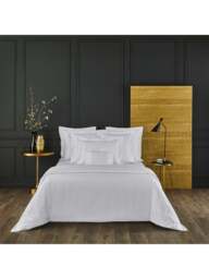 Yves Delorme Triomphe 300 Thread Count Fitted Sheet in Blanc, Cotton, Size Super King - thumbnail 2