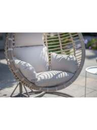 Bramblecrest Chedworth Rattan Single Tulip Open Weave Hanging Cocoon - thumbnail 3