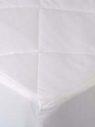 The Fine Bedding Company Deep-Fill Cotton Mattress Protector in White, Cotton/Polyester, Size Superking - thumbnail 4