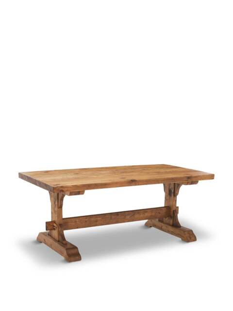 Barker and Stonehouse Covington Reclaimed Wood Dining Table, Seats 4-6 in Brown, Size 200cm - image 1