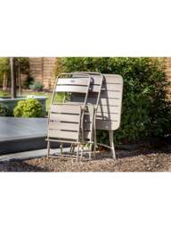 Hartman Urban Folding Bistro Set Dusty Taupe - thumbnail 3