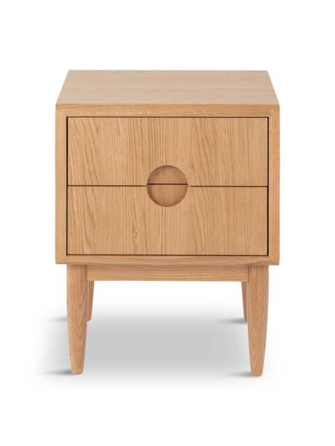Heal's Amira Bedside Chest in Natural Oak, Size 55x44x40 - image 1