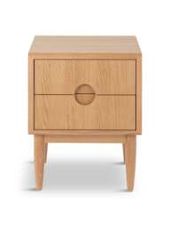 Heal's Amira Bedside Chest in Natural Oak, Size 55x44x40 - thumbnail 1