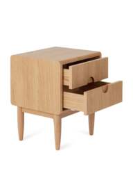 Heal's Amira Bedside Chest in Natural Oak, Size 55x44x40 - thumbnail 3