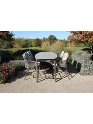 4 Seasons Outdoor Alicante 4 Seat Bar Set With Manolo High Ceramic Dining Table, Size 180cm - thumbnail 2