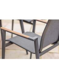 Bramblecrest Sofia 4 Seat Garden Dining Set Anthracite - thumbnail 5