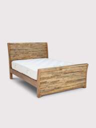 Barker and Stonehouse Charlie Reclaimed Wood King Bed Frame High End in Brown - thumbnail 3