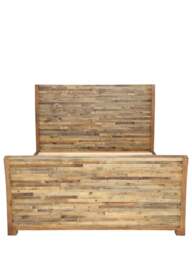Barker and Stonehouse Charlie Reclaimed Wood King Bed Frame High End in Brown - thumbnail 4