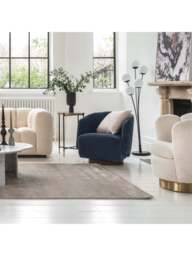 Barker and Stonehouse Pellaro Swivel Armchair in Blue - thumbnail 2