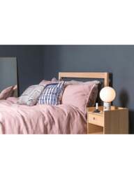 Heal's Washed Duvet Collection in Pink, Linen, Size Super King - thumbnail 3