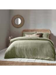 Yard Living Lark Duvet Cover Set in Eucalyptus, Size Double - thumbnail 1