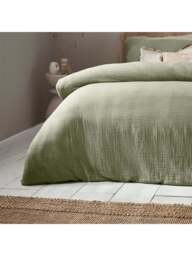 Yard Living Lark Duvet Cover Set in Eucalyptus, Size Double - thumbnail 4