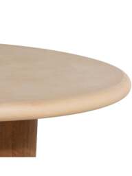 Barker and Stonehouse Panama Faux Stone Large Round Coffee Table in Brown - thumbnail 2