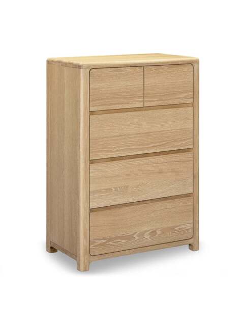 Barker and Stonehouse Hadrian Oak 2 Over 3 Drawer Chest in Neutral - image 1