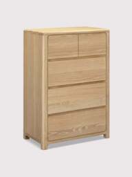Barker and Stonehouse Hadrian Oak 2 Over 3 Drawer Chest in Neutral - thumbnail 4
